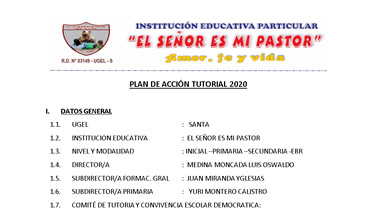 <span>Documento PDF</span>Plan de Acción Tutorial 2020