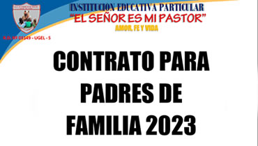 <span>Documento PDF</span>Contrato para Padres de Familia 2023